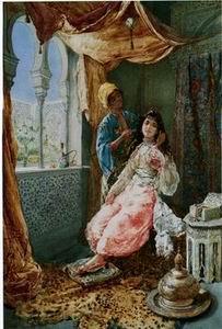 unknow artist Arab or Arabic people and life. Orientalism oil paintings 132 Germany oil painting art